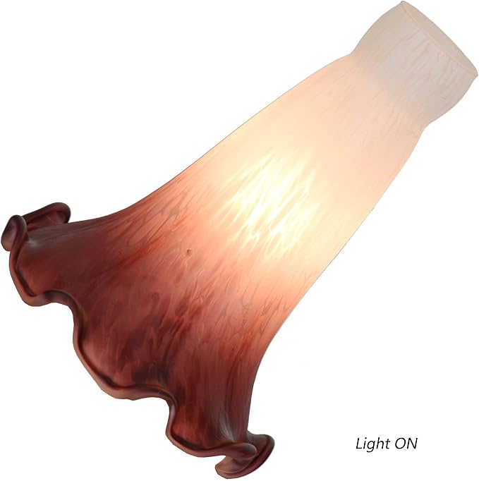 Bieye LS101S Lily Flower Blown Glass Lampshade - Image 2
