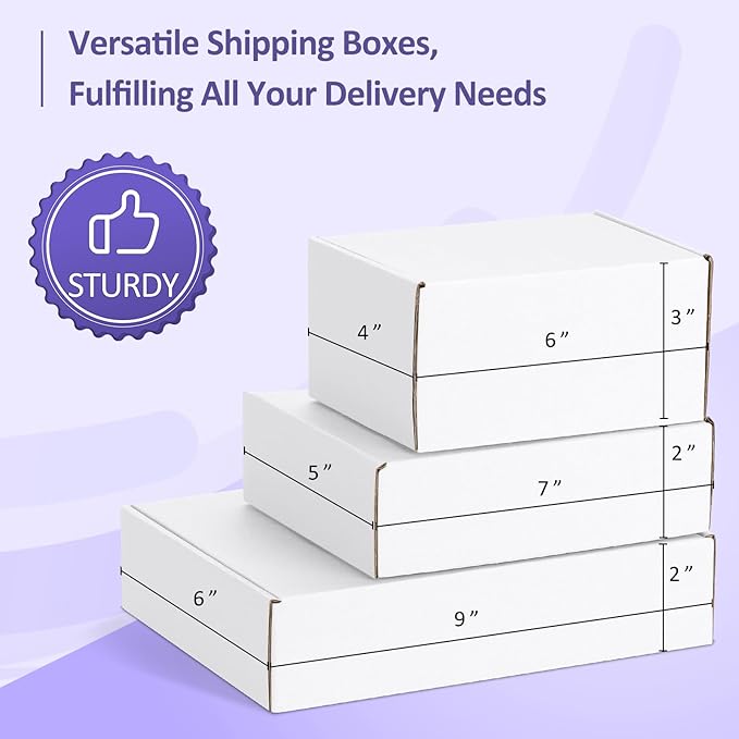 Eupako 30 Pack Small Shipping Boxes Assorted Sizes, Cardboard Boxes - Image 4