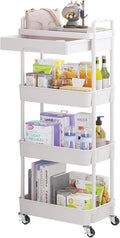 Calmootey 4-Tier Rolling Utility Cart by Calmootey