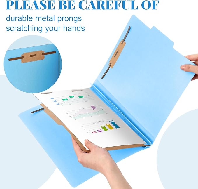 Skyygemm 24 Pcs Classification Folders Letter Size, 1 Divider Pressboard File - Image 4