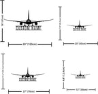 Personalized Metal Airplane Wall Art, Airplane Name Sign, Customized Pilot Name - Image 4