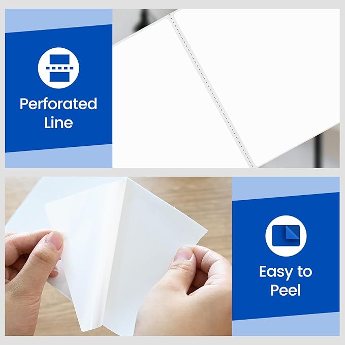 L LIKED 4" x 6" Blank Removable Labels - Image 4