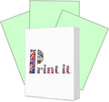 Print It - Vellum Bristol Colored Cardstock Cover Paper, 67 Lb, 8.5" X 11” by Unknown