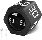 GuDoQi Rotating Pomodoro Timer 1 5 10 30 60 Min Preset, Hexagon ADHD Flip by GuDoQi