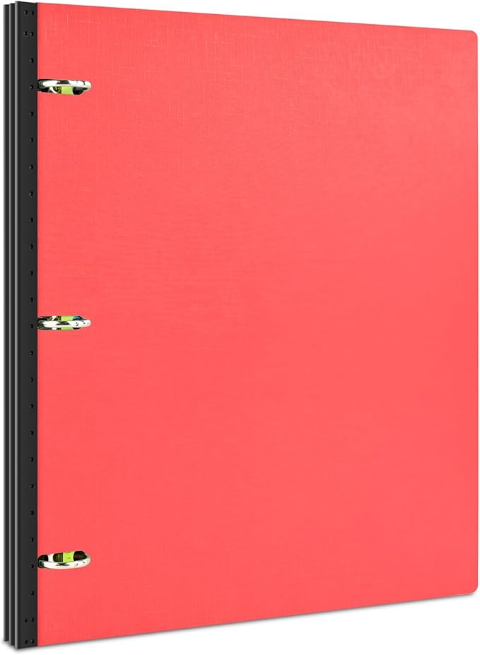 INFUN Telescoping 3 Ring Binder, Portable Plastic 0.75 inch 3 Ring Binder by INFUN
