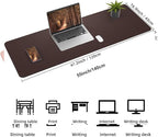 AFIING Leather Desk pad Protector, Large Non-Slip Office Desk Mat - Image 2