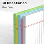 5pcs Small Note Pads 5x8 Notebook College Ruled Legal Pads Color Notepads 5 - Image 3