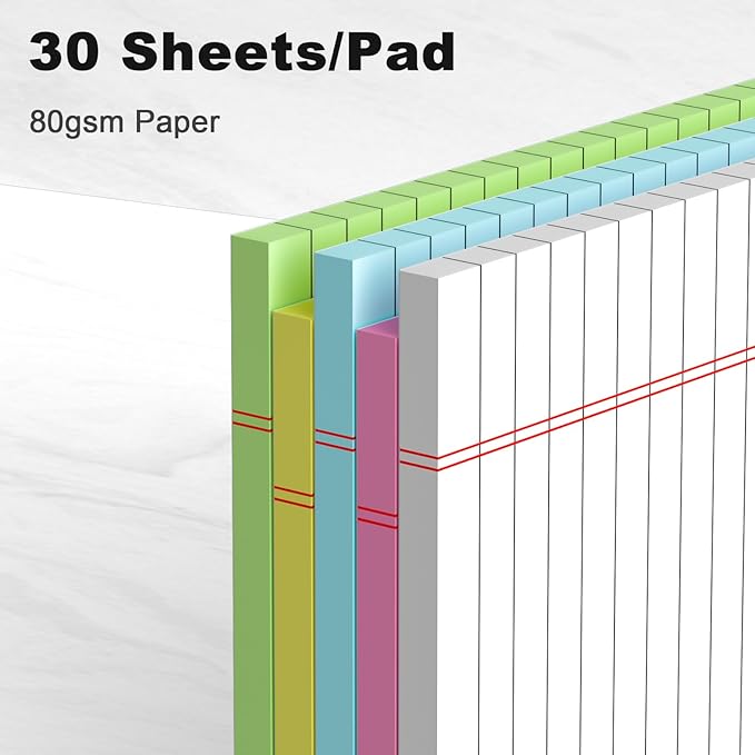 5pcs Small Note Pads 5x8 Notebook College Ruled Legal Pads Color Notepads 5 - Image 3