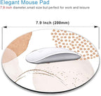 IMAYONDIA Round Abstract Mouse Pad, Circular Luxury Mouse Pad - Image 2