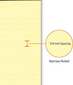 Amazon Basics 50 sheet Narrow Ruled Lined Writing Note Pad, 5 inch x 8 inch - Image 3