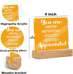 Motivational Gifts for Women, Inspirational Quotes Office Desk Decor Acrylic - Image 2