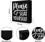 2 PCs Funny Bathroom Decor, Humor Bathroom Decorations Bathroom Accessories - Image 2