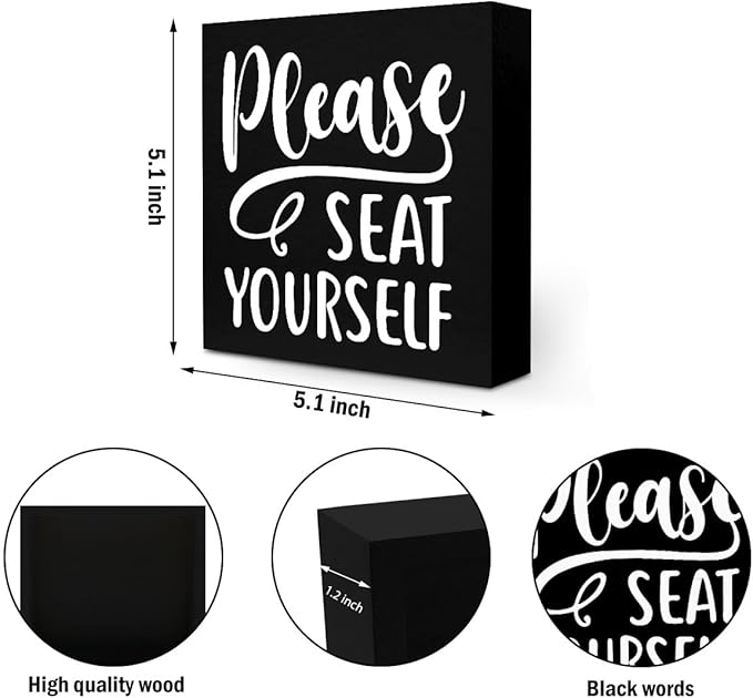 2 PCs Funny Bathroom Decor, Humor Bathroom Decorations Bathroom Accessories - Image 2