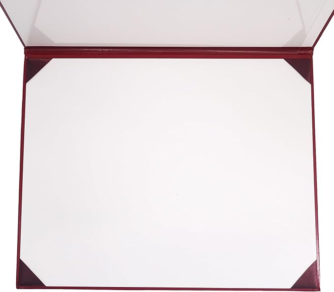 GraduationMall 11"x14" Imprinted Padded Diploma Cover Certificate Holder Maroon - Image 4