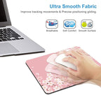 IMAYONDIA Cute Pink Mouse Pad, Floral Flowers Mouse Pad, Sakura Cherry Blossom - Image 4
