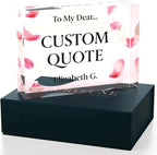 Personalized Gifts, Custom Quote Block Letter Board, Crystal-Clear Acrylic - Image 3