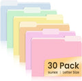 SUNEE File Folders, 30 Pack Manilla Folders 8.5 x 11, Colored File Folders Home by SUNEE