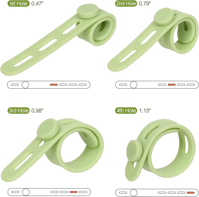 Donruby 24Pcs Silicone Cable Ties - Image 3