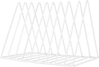 Sooyee 9 Slot White Magazine Holder, Desktop File Sorter Organizer Triangle by Sooyee