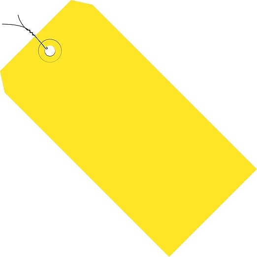 Aviditi Wired Shipping Tags, 4 3/4" x 2 3/8", 13 Pt, by Aviditi