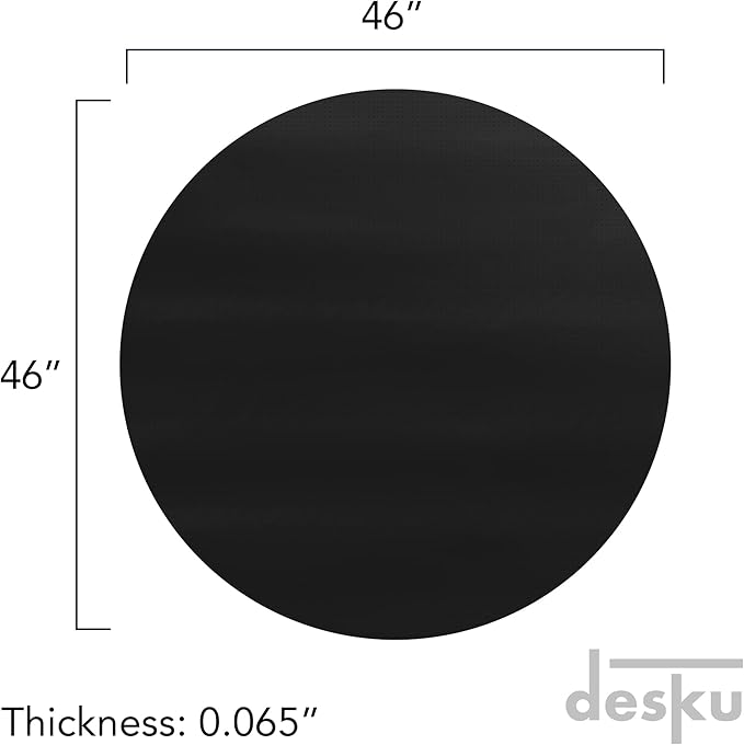 DESKU - Circle Gaming Chair Mat, Computer and Office Chair Mat - Image 2