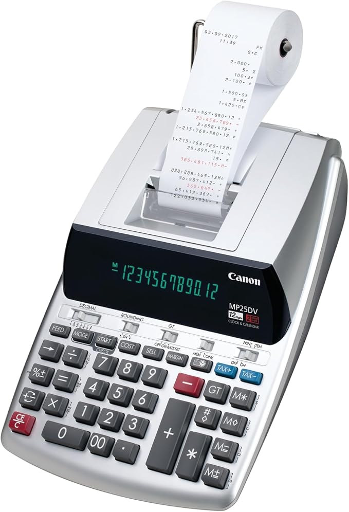 Canon Office Products 2202C001 Canon MP25DV-3 Desktop Printing Calculator by Canon