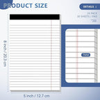 24 Pack of Legal Pad Writing Pads 5" x 8" Notepad 80gsm Recycled Paper Small - Image 2
