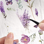 Flower Stickers 576+ PCS Vintage Floral PET with Metal Tweezer | Transparent PET, Waterproof, 36 Sheets Floral Designs, Pre-Cut, Scrapbook Decorations For Scrapbooks & Collage Journals