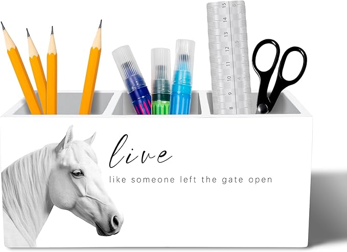 YQDEJ Inspirational Horse Pen Holder by Unknown
