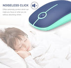 VssoPlor Wireless Mouse, 2.4G Slim Portable Computer Laptop Mouse - Image 2