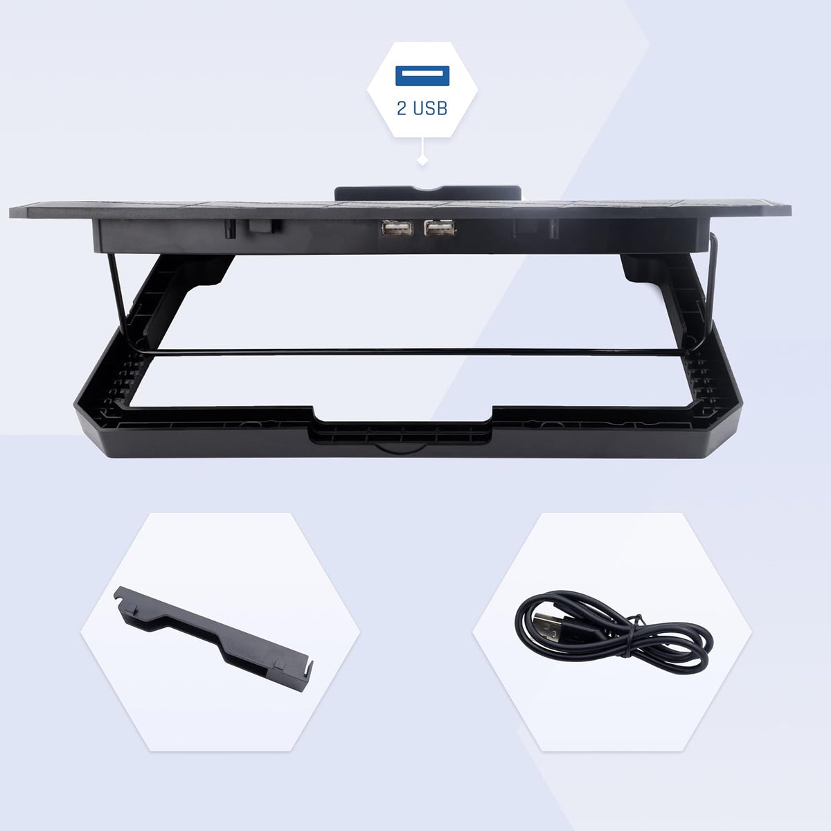 iggual – Portable Cooler Base up to 17" with 4 Quiet Fans and Mobile Sta...