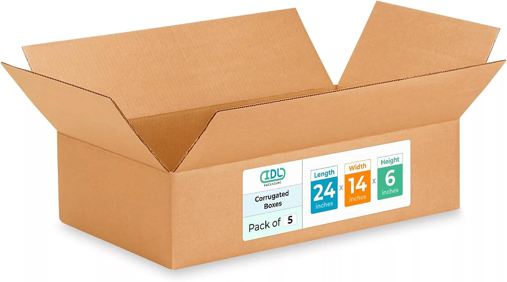 Large Shipping & Moving Boxes 24 x 14 x 6 inches