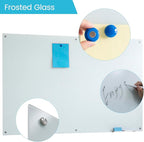 Magnetic Glass Dry Erase WhiteBoard 72"x48", Frosted Surface Glass White Board - Image 2