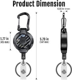 MNGARISTA Upgraded Version Retractable Keychain, 10 OZ Retraction, 31.5" - Image 5