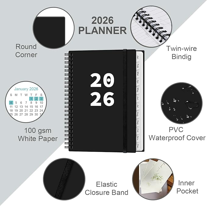 2026 Planner - Planner 2026 from January 2026 - December 2026, Weekly & Monthly - Image 2