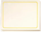 PaperDirect Foil Elegance Specialty Certificates, 50 Sheets of 38lb Cream Paper by PaperDirect
