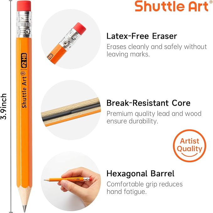 Shuttle Art 200 Pack Golf Pencils - Image 3