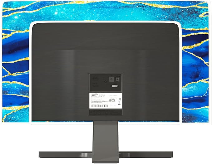 Baocicco Royal Blue Marble Waterproof TV Cover 45, 48 Inch Creative Design - Image 5