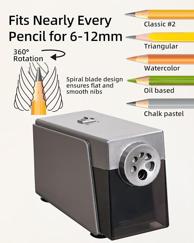 ZMOL Heavy Duty Electric Pencil Sharpener - Image 3