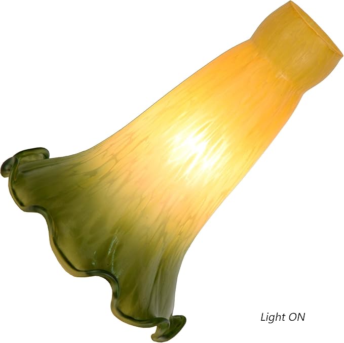Bieye LS15S Lily Flower Blown Glass Lampshade - Image 2