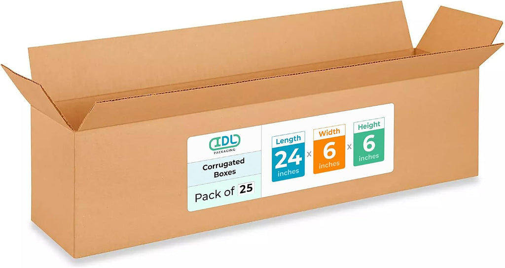 Long Moving & Shipping Boxes 24"L x 6"W x 6"H