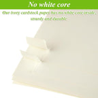 QTLCOHD 200 Sheets Cream Cardstock 8.5 x 11 Off White Cardstock 110lb Ivory - Image 5