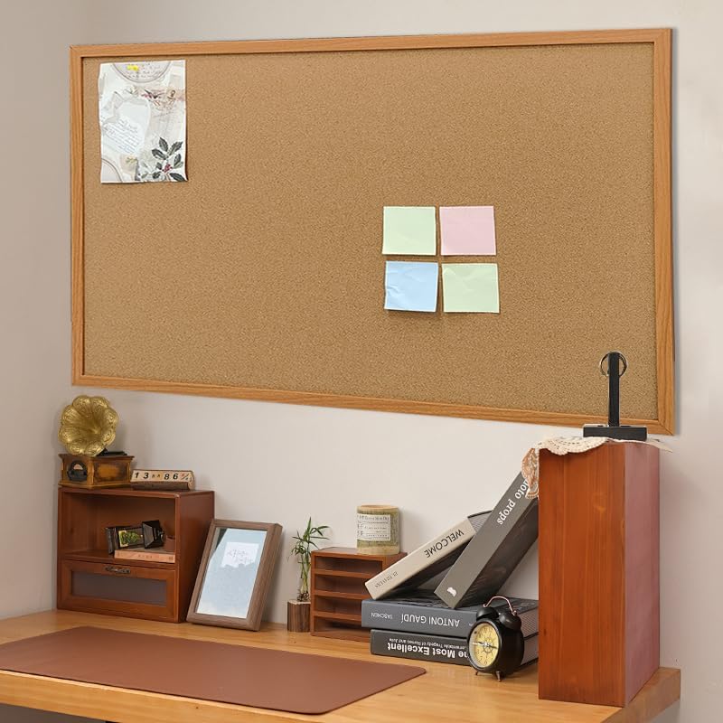 Cork Board 36"x24" Pin Boards Office Corkboards for Wall