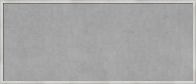 Amanti Art Silver Framed Magnetic Board 21x49 Oversize Vision Board by AmantiArt