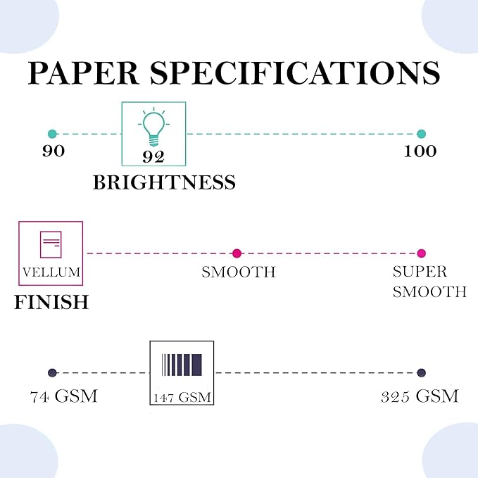 Print It - Vellum Bristol Colored Cardstock Cover Paper, 67 Lb, 8.5" X 11” - Image 3