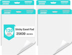 SHARBDA Sticky Easel Pad, 25 * 30 inch, Self-Stick Flip Chart Paper, Super by SHARBDA