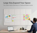 G Gamit Large Felt Wall Tiles Bulletin Board 59”x36”, Large Cork Board - Image 4