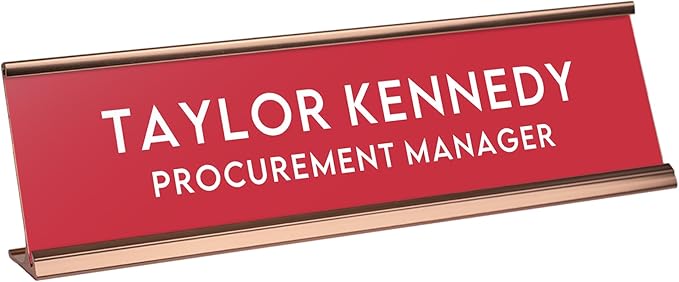 Custom Engraved Desk Plate | Personalized by 904Custom