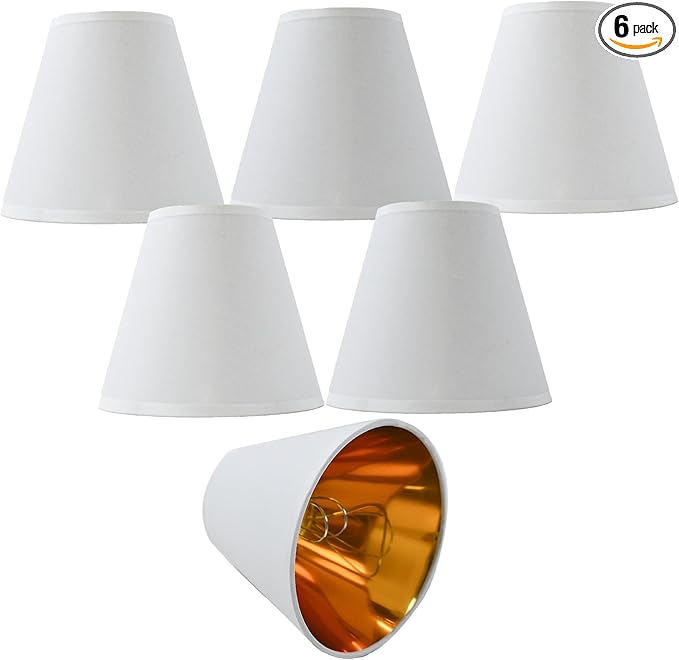 TAaMTYH small lamp shade chandelier shades set of 6，Fabric Lampshade by Unknown