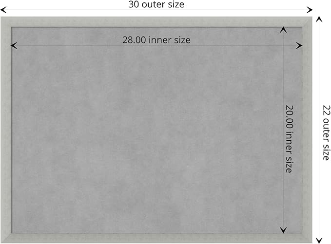Amanti Art Silver Framed Magnetic Board 22x30 Medium Vision Board - Image 4